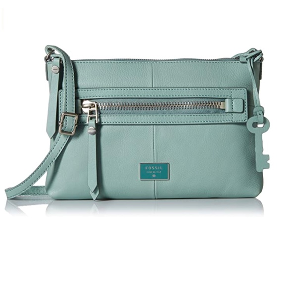 Fossil Handbags - Fossil Dawson Crossbody Shoulder Bag Sea Glass